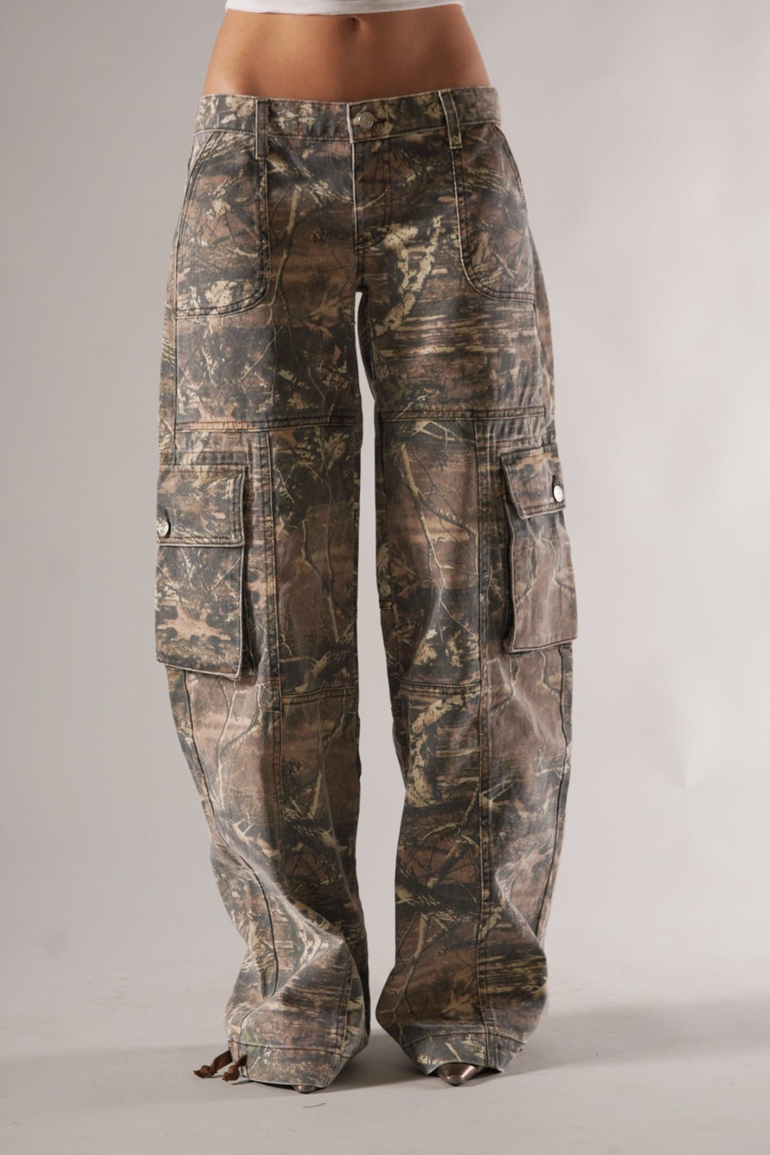 Nina | Camo Cargo broek